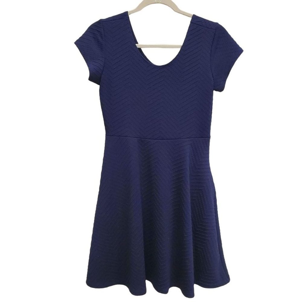 French Atmosphere Cute Blue Dress